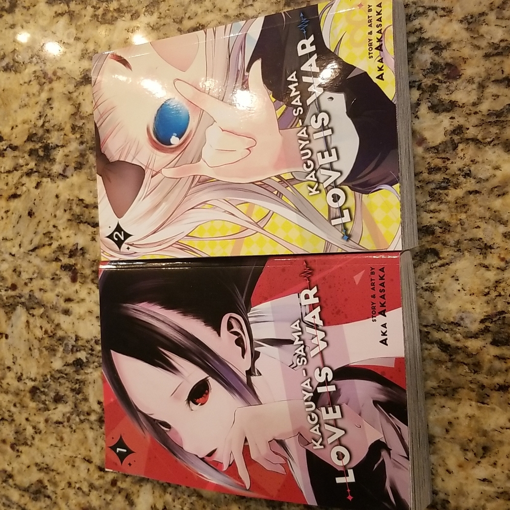 Kaguya-Sama Love Is War Volumes 1 and  2.
